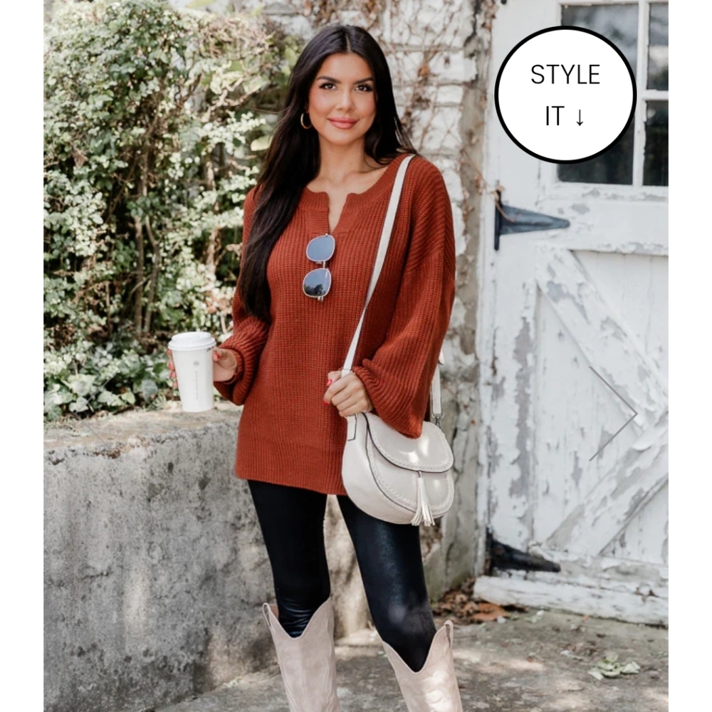 Rust sweater